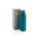 image 2 of Avira Avior Recycled Stainless Steel 500ml Water Bottle - Turquoise - One Size Blue | One Size