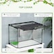 image 3 of PawHut Glass Reptile Terrarium Habitats for Lizards, Frogs, Snake 50 x 30 x 35cm