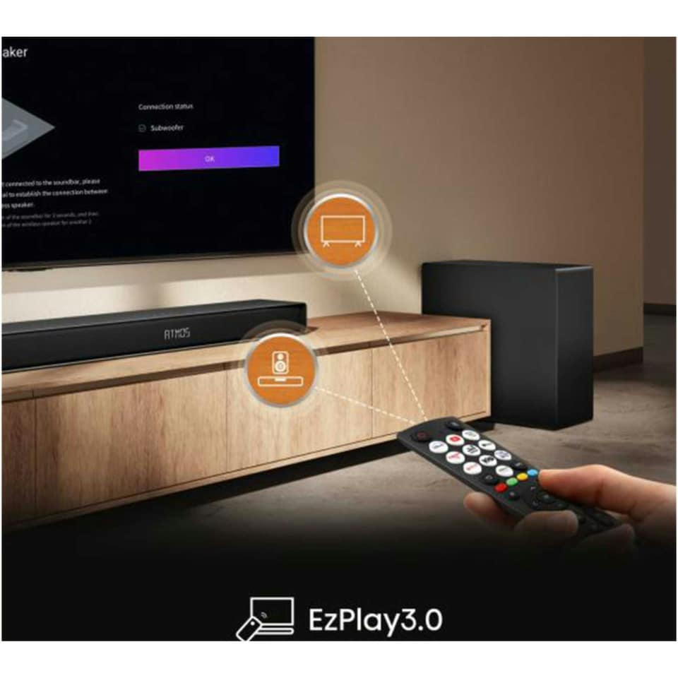 image 1 of Hisense AX Series 3.1.2 Channel Soundbar with Wireless Subwoofer AX3120Q