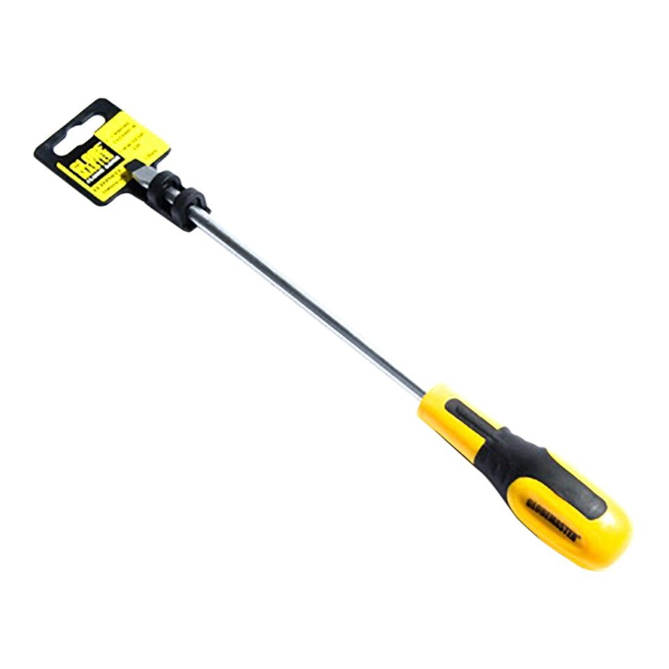 Globemaster Flatpoint Prof Screwdriver - Yellow/Black - 200mm x 8mm