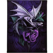 Anne Stokes Dragon Beauty Canvas - Purple - Small