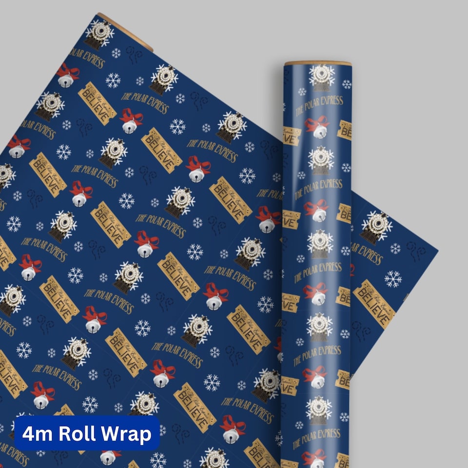 image 1 of The Polar Express Wrapping Paper 4m Roll