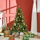 image 2 of HOMCOM 4FT Prelit Artificial Christmas Tree w/ Warm White Light Xmas Decoration