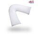 image 1 of V Shape Duck Feather And Down Luxury Pillow 100% Cotton Cover White