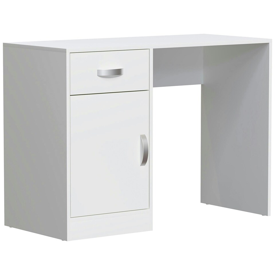 image 1 of Vida Designs Hudson 1 Door 1 Drawer Computer Desk Home Office Workstation, White