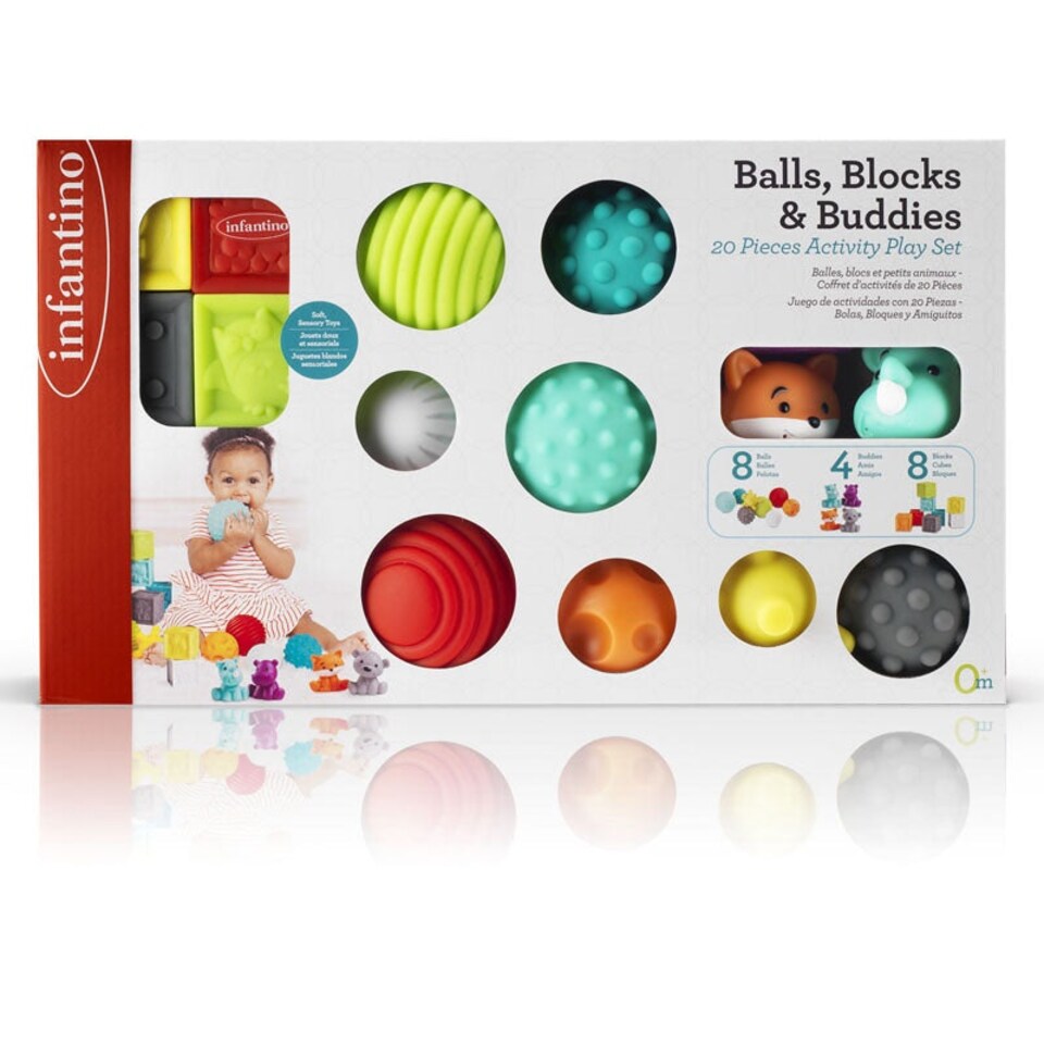 image 1 of Infantino Sensory Balls, Blocks & Buddies Set