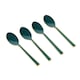 image 1 of Artesà Gold-Plated Emerald Enamel Cutlery, Gift Boxed