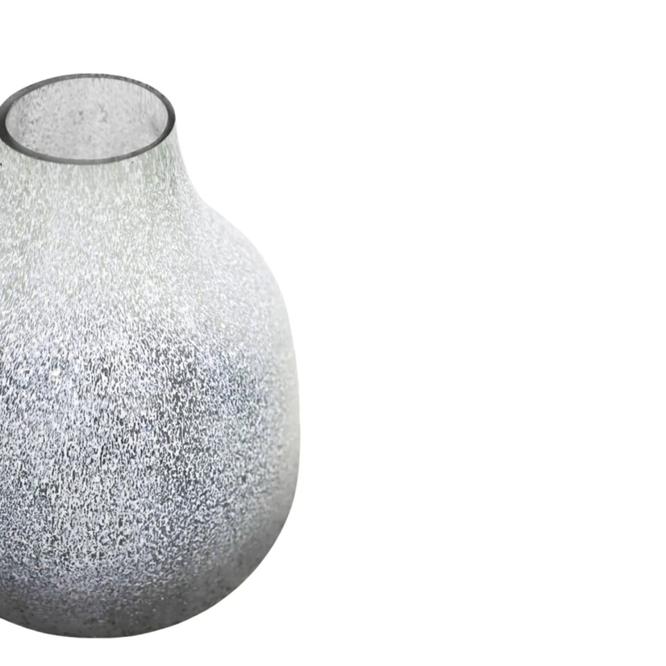 image 1 of Verre Round Frosted Vase - Glass - L21 x W21 x H25 cm - Atlantic Blue | Blue