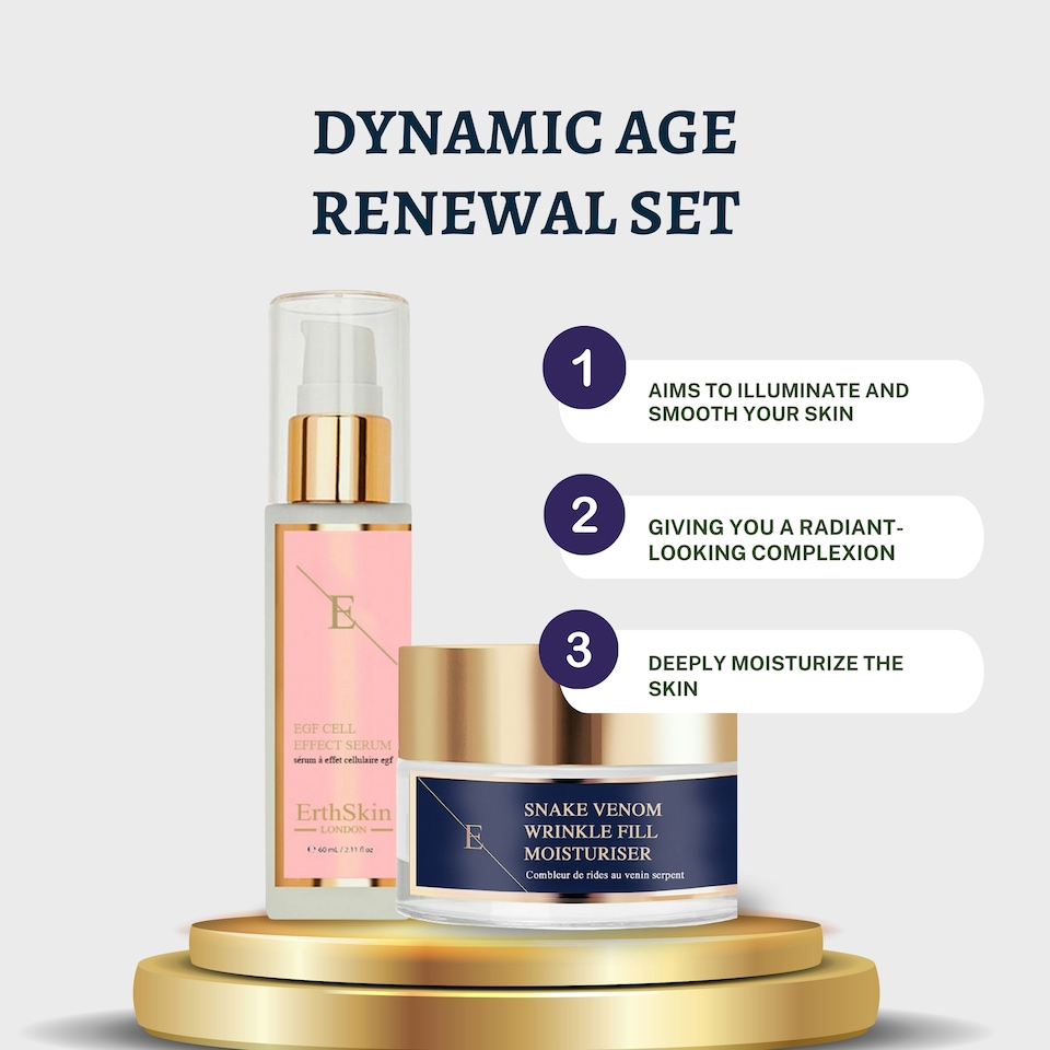 image 1 of Wrinkle Fill Moisturizer & Egf Serum Anti-Aging Set