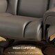 image 5 of HOMCOM Massage Recliner Chair with Footstool and Adjustable Backrest, Brown | Brown