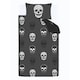 image 5 of Catherine Lansfield Skulls Reversible Single Duvet Cover Set Grey