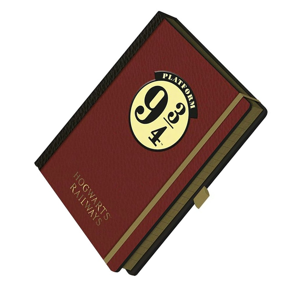 image 1 of Harry Potter Platform 9 3/4 A5 Notebook - Maroon - One Size
