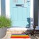image 5 of Nicola Spring Coir Door Mat - 90 x 60cm - Rainbow - Indoor Outdoor Floor Mat Dirt Trapper Rug Non Slip Backing Doormat