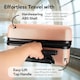 image 6 of Straame 55x40x20 cm Rose Gold Cabin Suitcase, 360° Spinner Wheels