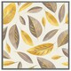 image 3 of Botanical gold and purple leaf (Picture Frame) Brown | S