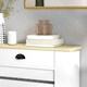 image 8 of HOMCOM Radiator Cover with Drawer, Horizontal Slat, 78cm, White