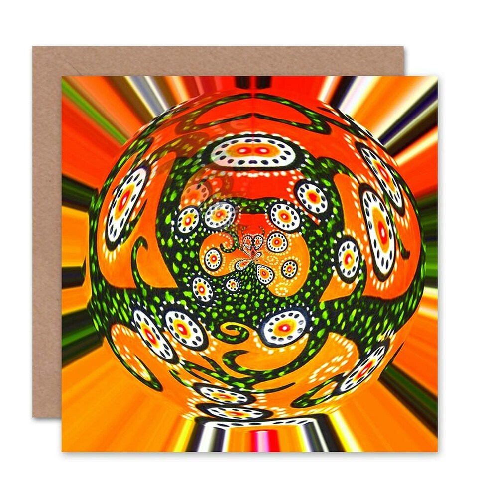 image 1 of Abstract Design Klimt Theme Art Blank Just to Say Card
