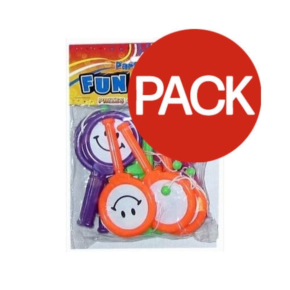 Henbrandt Tamborine Party Favours (Pack of 12) - Multicoloured - One Size