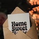 image 3 of Home Sweet Home Retro Rainbow Font Typography Housewarming Greeting Card