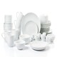 image 1 of 42pc White Porcelain Round Dinner Set