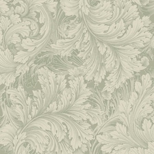 Grandeco Rossetti Leaves Wallpaper - Green - One Size Green