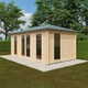image 5 of 20ft x 10ft (5950mm x 2982mm) Horsforth "The Brooklyn" 44mm Log Cabin With 4 Opening Windows