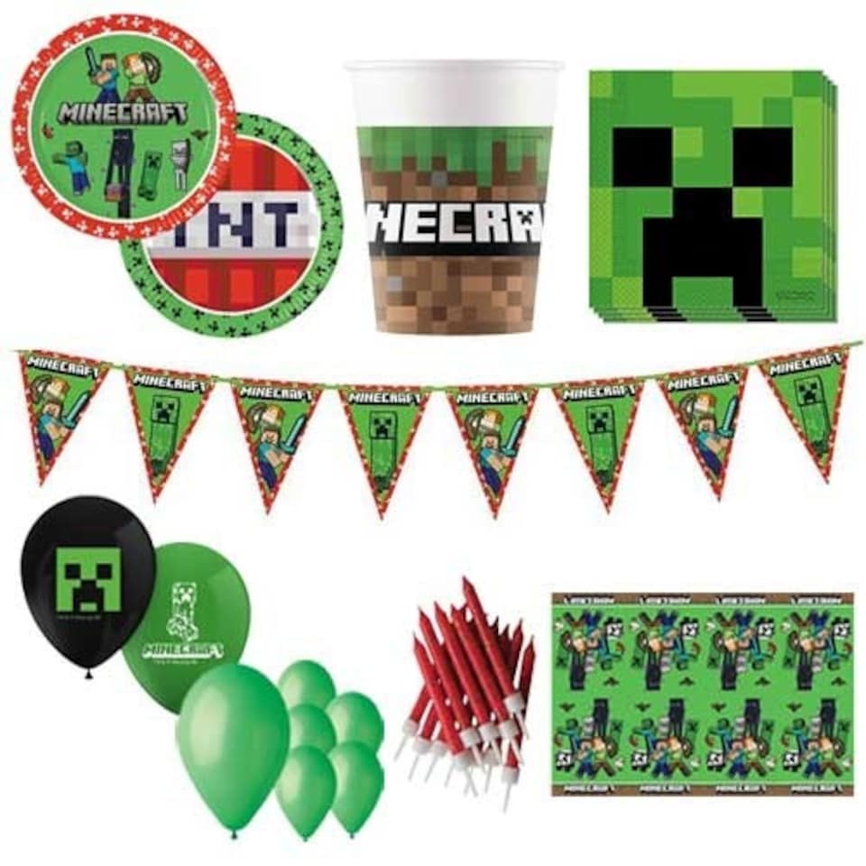 Minecraft 16 Person Deluxe Party Pack