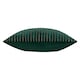 image 4 of Paoletti Savoy Stripe Velvet Cushion | Green | Emerald