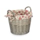image 1 of Craft Basket With Garden Rose Lining | Brown | Brown | One Size