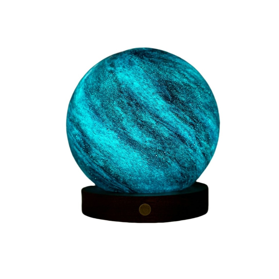 image 1 of Gingko Large AstraGlass Desk Lamp Multi | Sand Storm