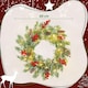 image 7 of HOMCOM 60 cm Prelit Christmas Wreath, Door Wreath with Realistic Branches