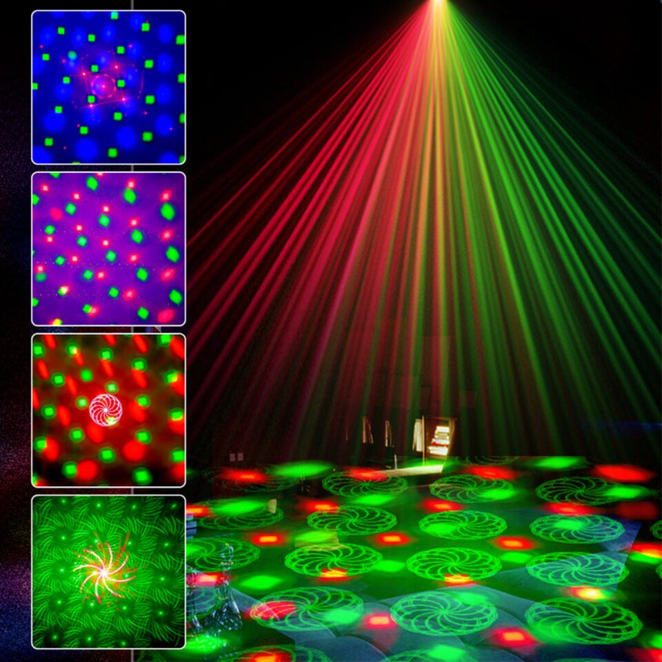 image 1 of Mr Entertainer Moonflare 3-in-1 LED and Laser Party Light