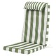 image 2 of High Back Seat Pad Deck Stripe, Cushion, Olive