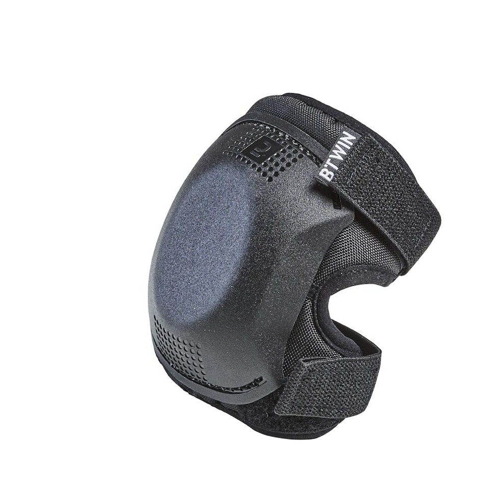 image 1 of Decathlon One Size Cycling Elbow and Knee Protectors Set 3-6 Years - Black
