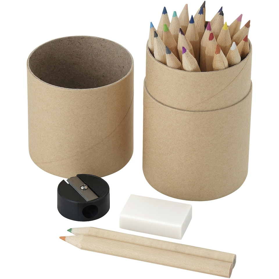image 1 of Bullet 26 Piece Pencil Set - Wood - 10.5 x 6.5 cm