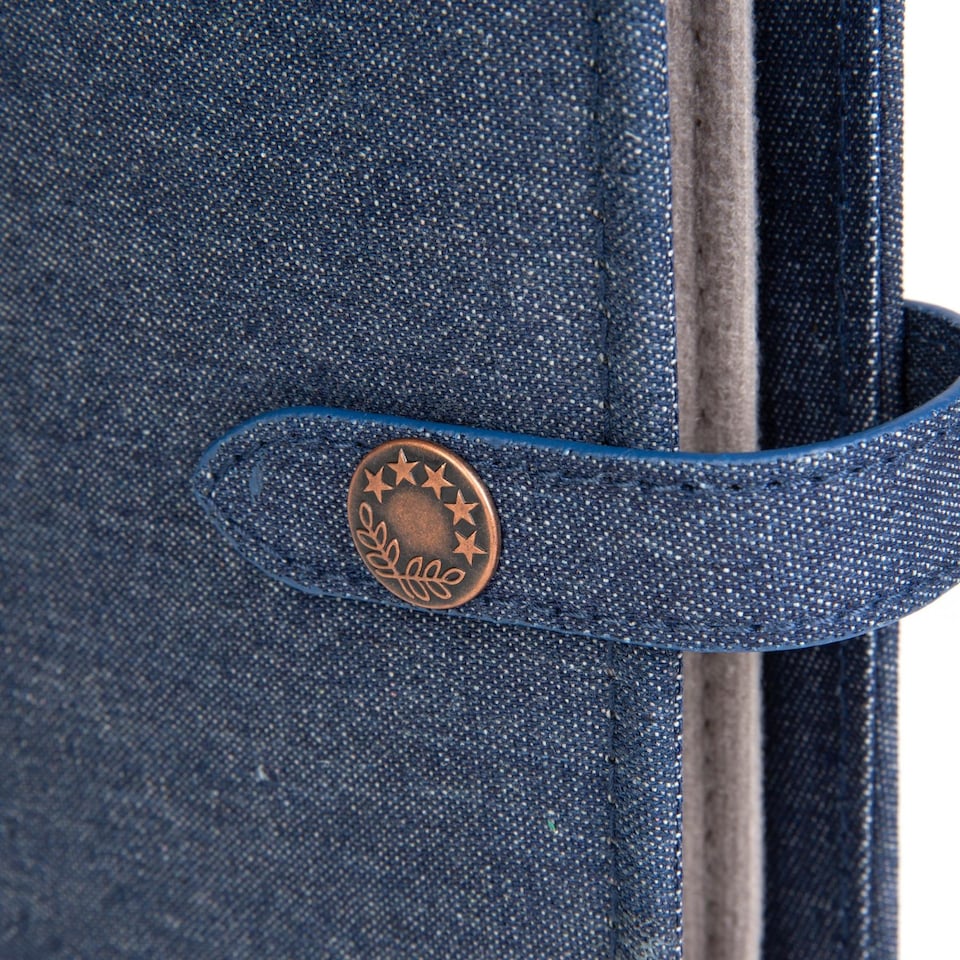 image 1 of Little Shop Of Book of Earrings - Denim Blue, Holds 48 Pairs