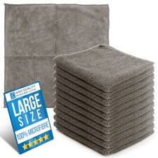 Microfibre Cleaning Cloth 40x40cm Super Absorbent Lint Free Microfiber Cloths Cleaning for Home, Kitchen, Mirrors, Car - Pack of 10