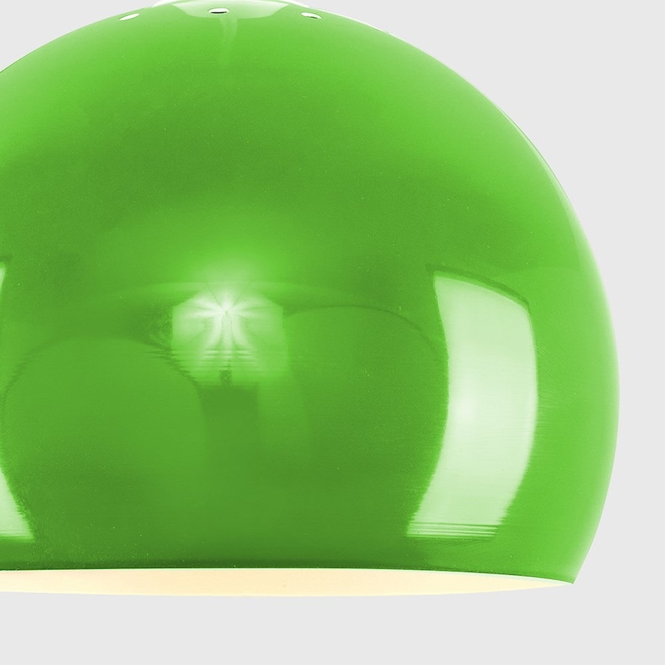 image 1 of ValueLights Mini Arco Green Dome Ceiling Pendant Shade | Green