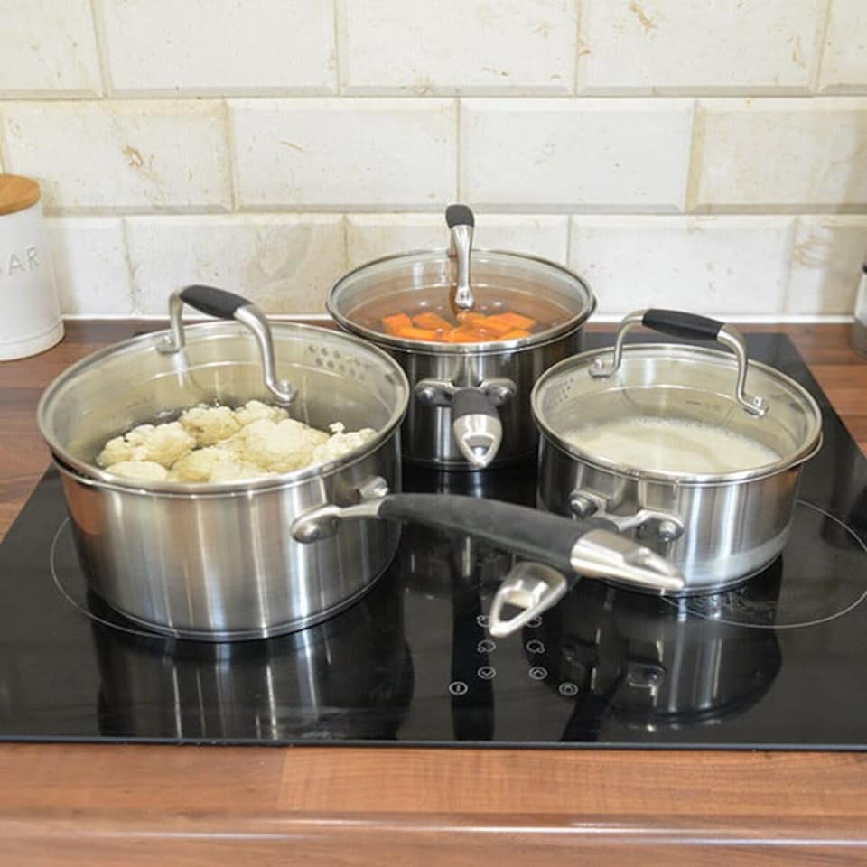 image 1 of Stoven Soft Touch Induction 18cm Saucepan With Lid