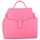 image 1 of Premium Soft Genuine Leather Cross Body Shoulder Bag, Detachable Strap Pink | Rose