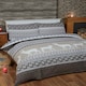 image 3 of Fairisle Reindeer Pure Cotton Bed Cover Sheet Set Red | Double
