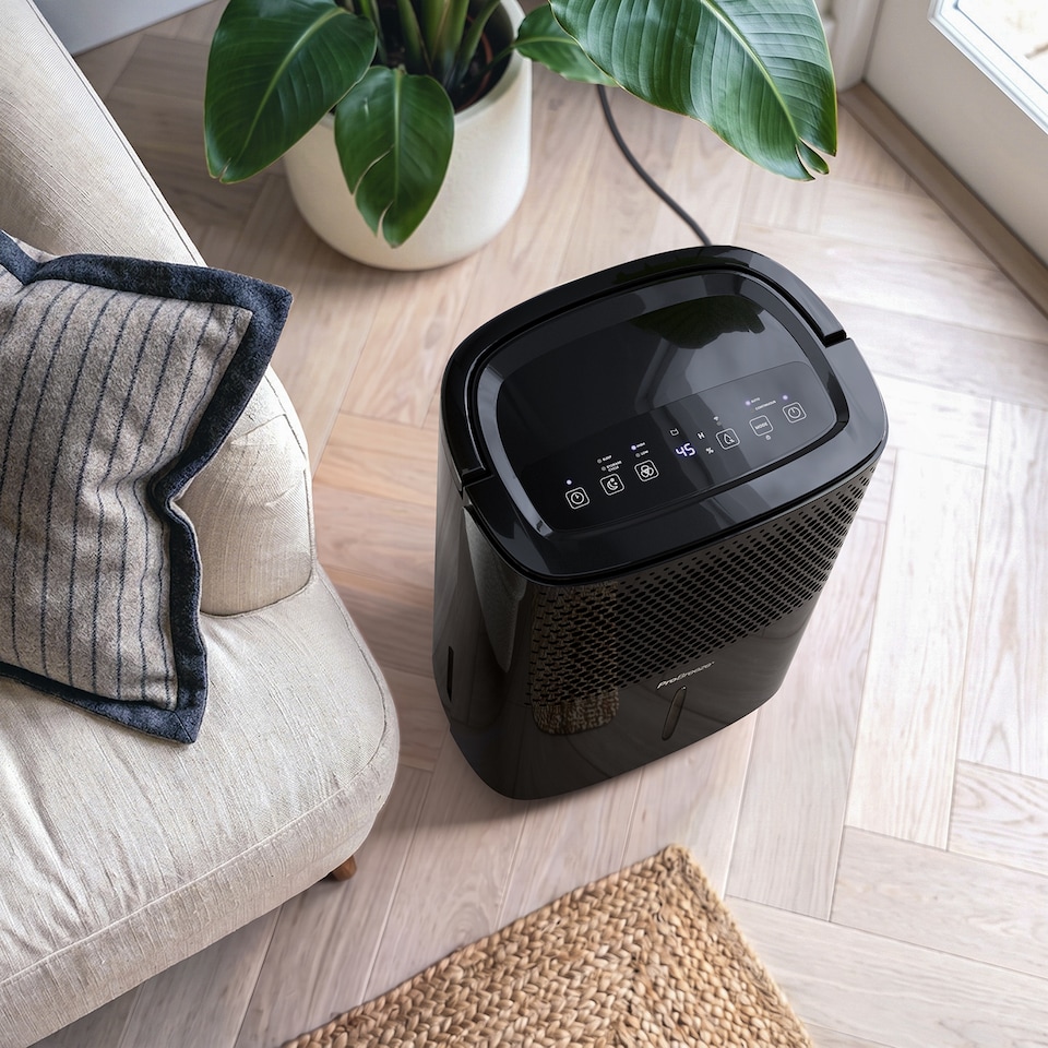 image 1 of Pro Breeze 12L Low Energy Dehumidifier with Built-in Humidistat - Black
