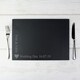image 6 of Personalised Heart Motif Slate Placemat Black