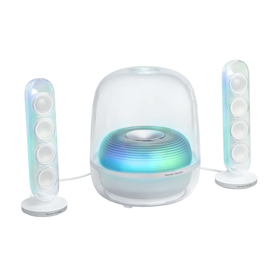 Harman Kardon SoundSticks 5 2.1 Bluetooth Speaker - White - Tesco