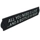 image 2 of All You Need Is Love & Beer Sign Cast Iron Plaque Wall Bar House Garden Door
