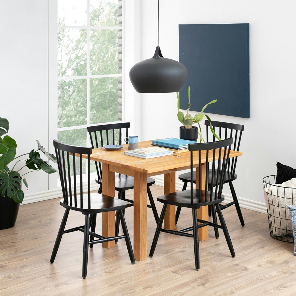 image 1 of Riano Dining Chairs in Black Set of 2