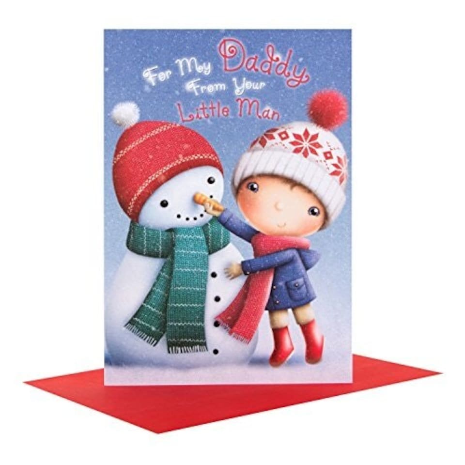 image 1 of Daddy Christmas Card 'From Your Little Man'