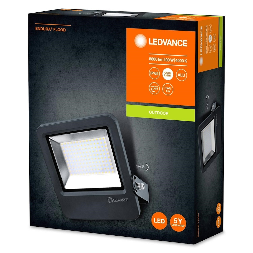 image 1 of Ledvance Endura Flood Light 100W 4000K Dg