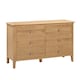 image 1 of Premium Oakmere 6 Drawer Wide Chest - Oak
