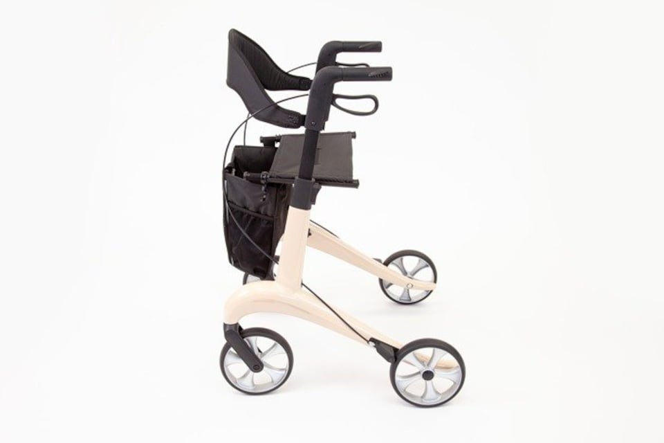 image 1 of TRP7 Carbon Fibre Rollator Walker - Beige